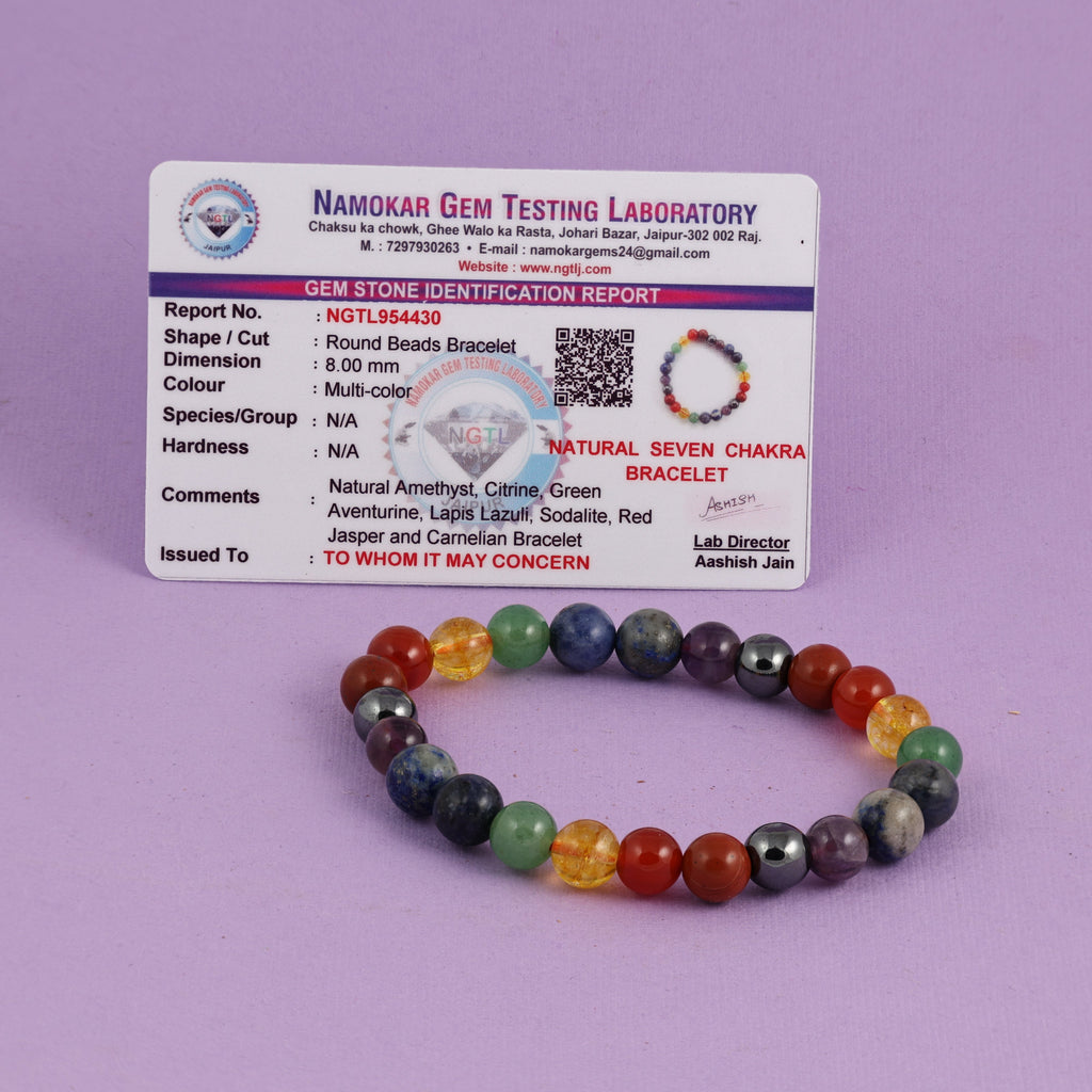 Natural Seven Chakra Bracelet