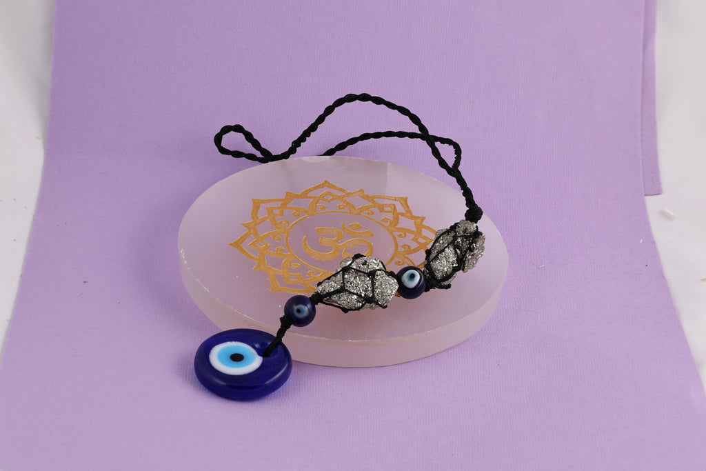 Pyrite Evil Eye Protection Hanging