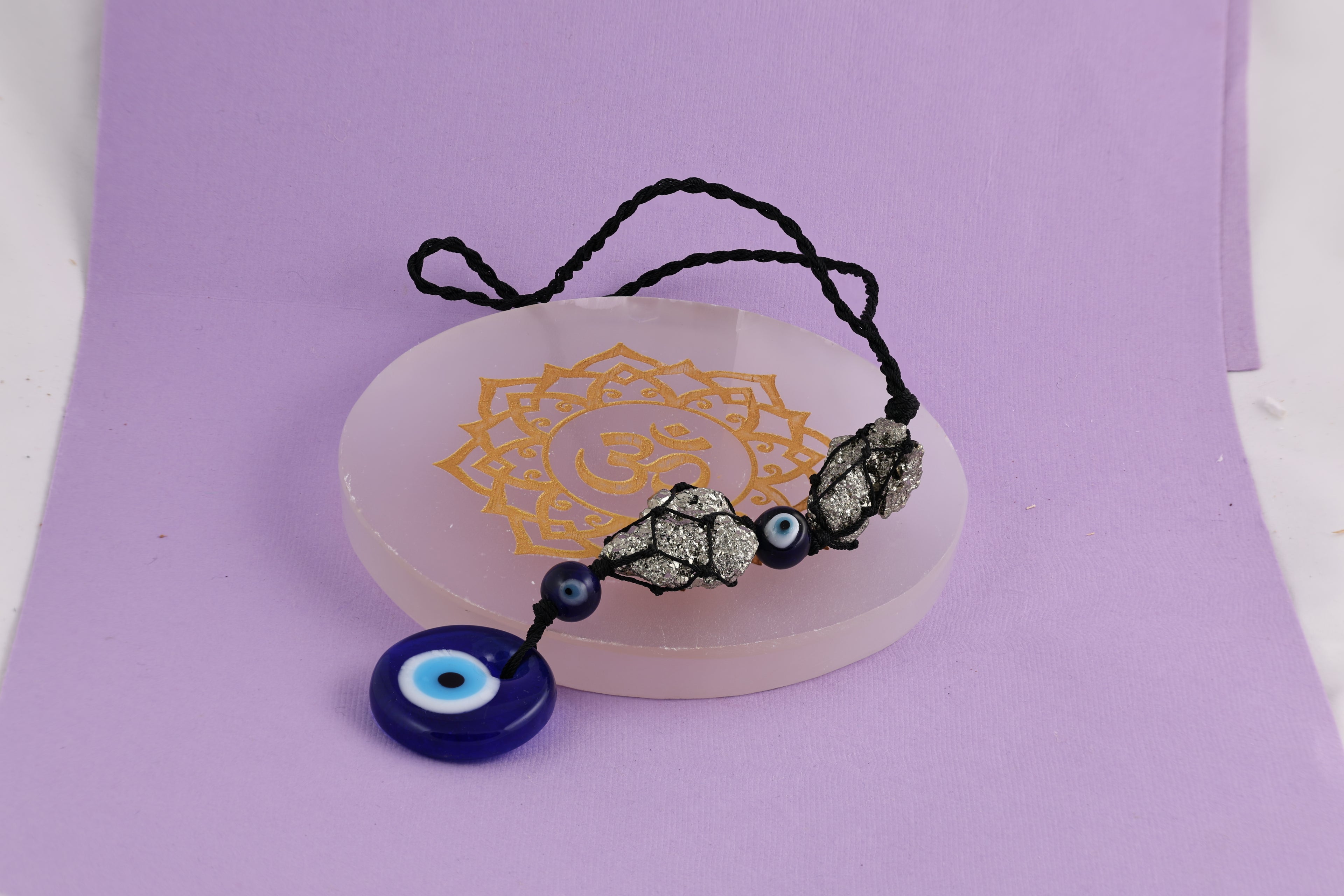 Pyrite Evil Eye Protection Hanging