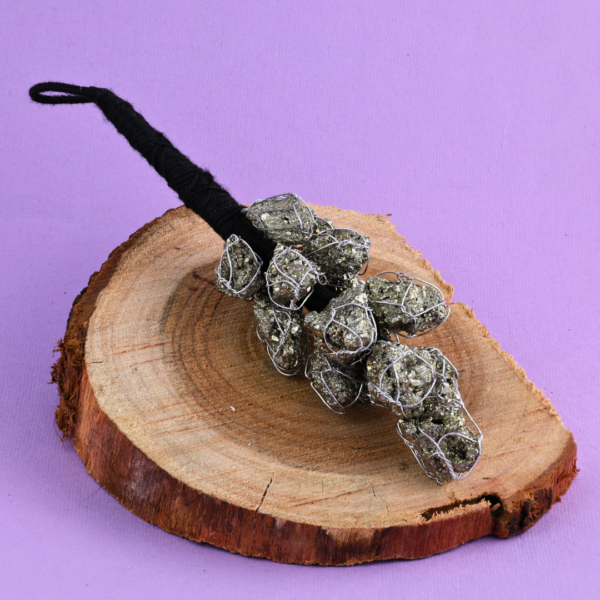 Natural Pyrite Crystal Energy Wand